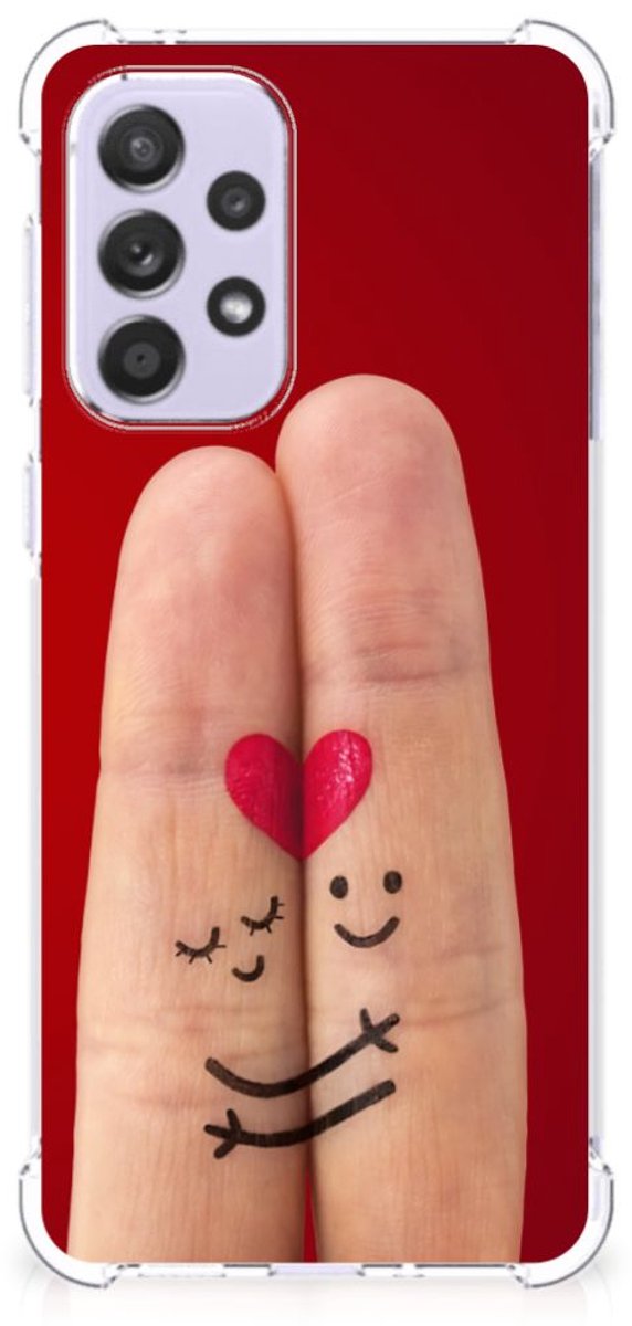 Samsung Galaxy A33 Anti Shock Bumper Case Liefde - Origineel Romantisch Cadeau