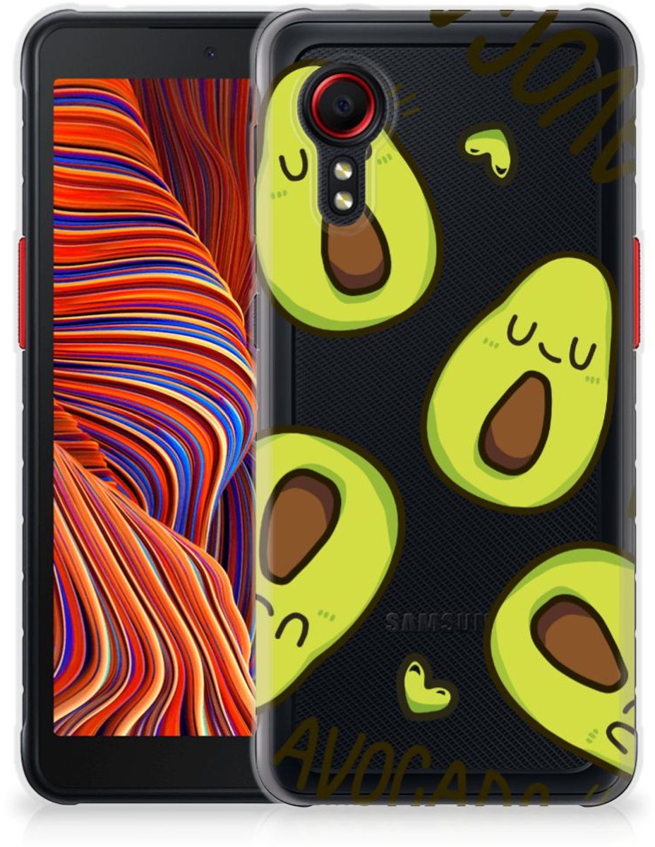 Samsung Galaxy Xcover 5 Telefoonhoesje met Naam Avocado Singing