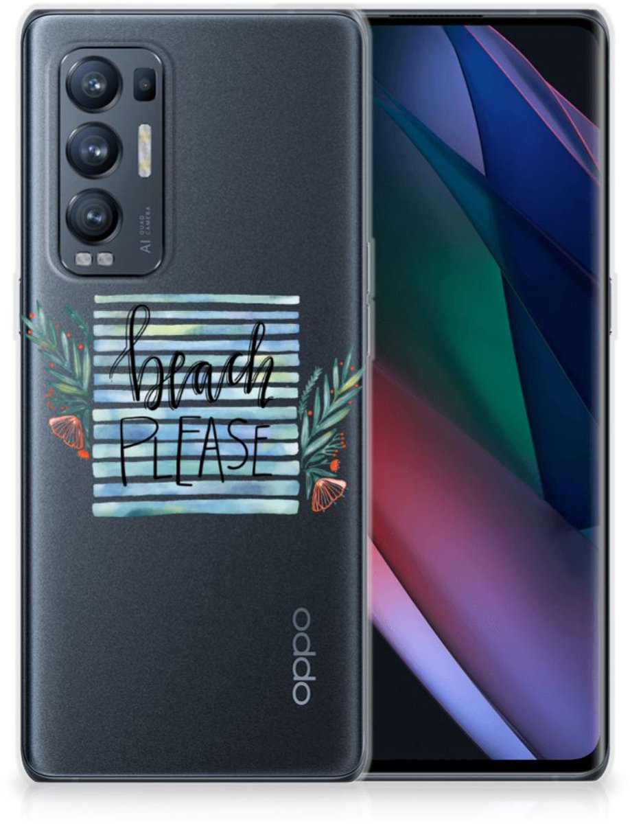 OPPO Find X3 Neo Telefoonhoesje met Naam Boho Beach