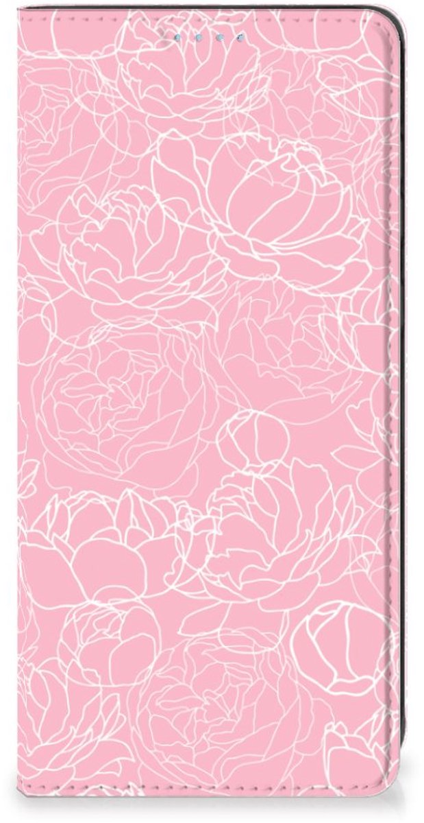 Samsung Galaxy A21s Smart Cover White Flowers