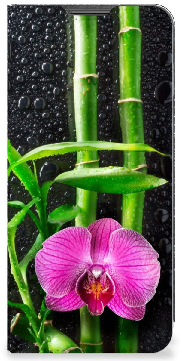 Standcase Hoesje voor Motorola Moto G22 Smart Cover Orchidee