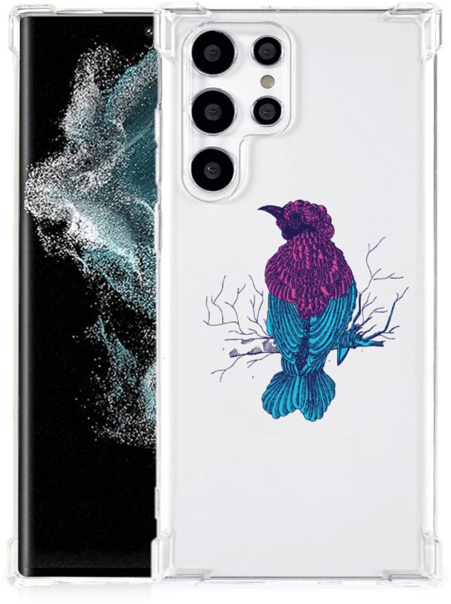 Samsung Galaxy S22 Ultra Stevig Bumper Hoesje Merel