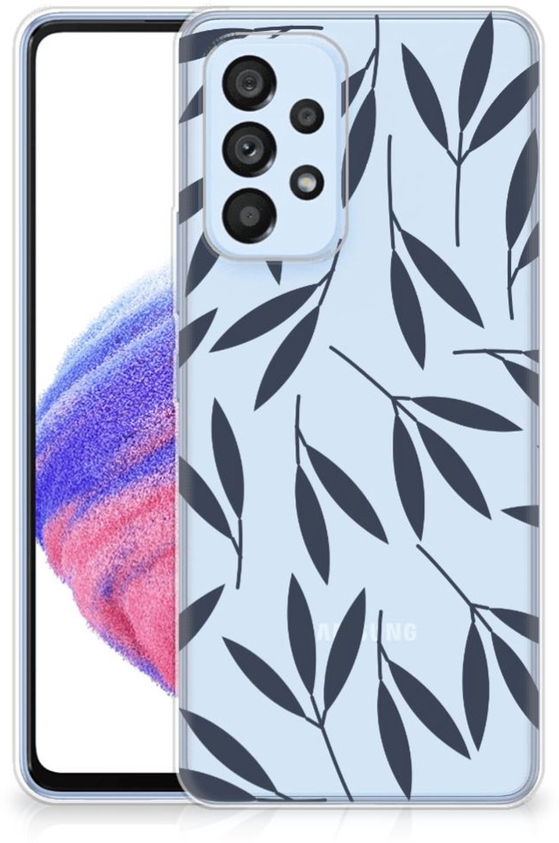 Samsung Galaxy A53 5G TPU Case Leaves Blue