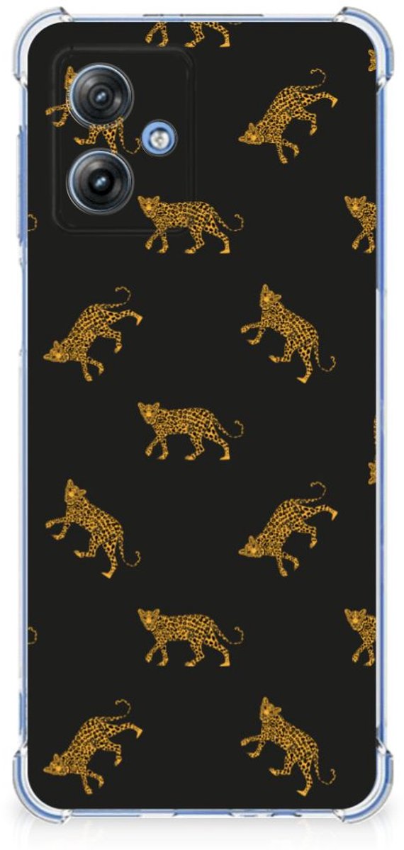Case Anti-shock voor Motorola Moto G54 Leopards