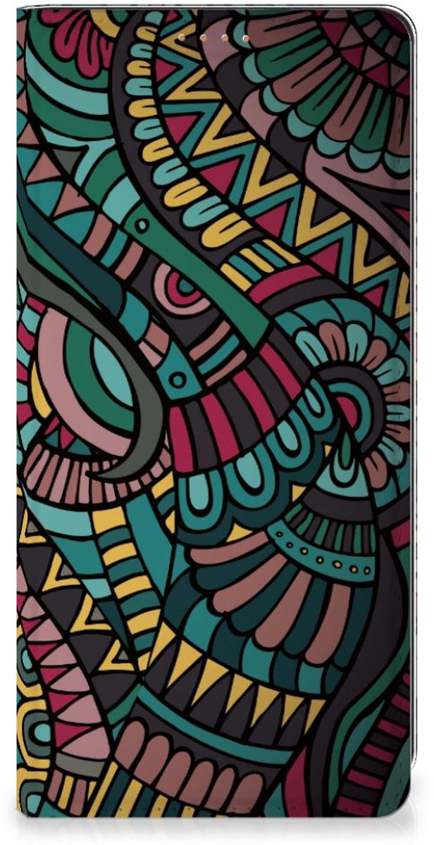 Motorola Moto G34 Hoesje met Magneet Aztec