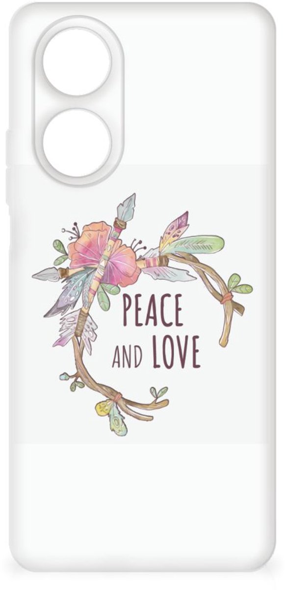 TPU Hoesje voor OPPO A58 4G Telefoonhoesje met Naam Boho Text