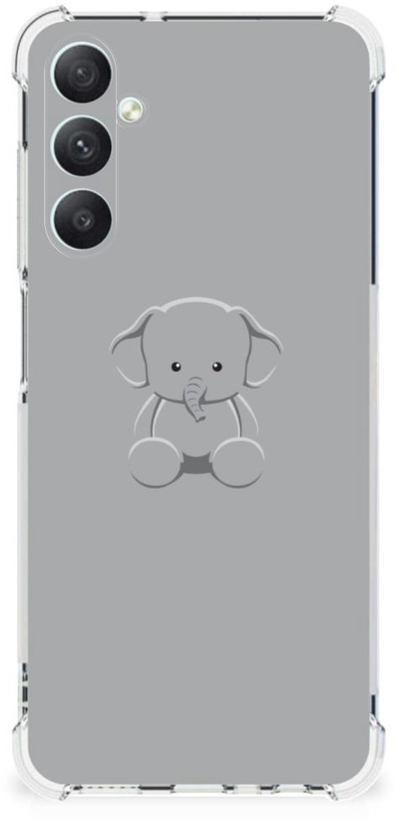 Samsung Galaxy A05s Stevig Bumper Hoesje Grijs Baby Olifant