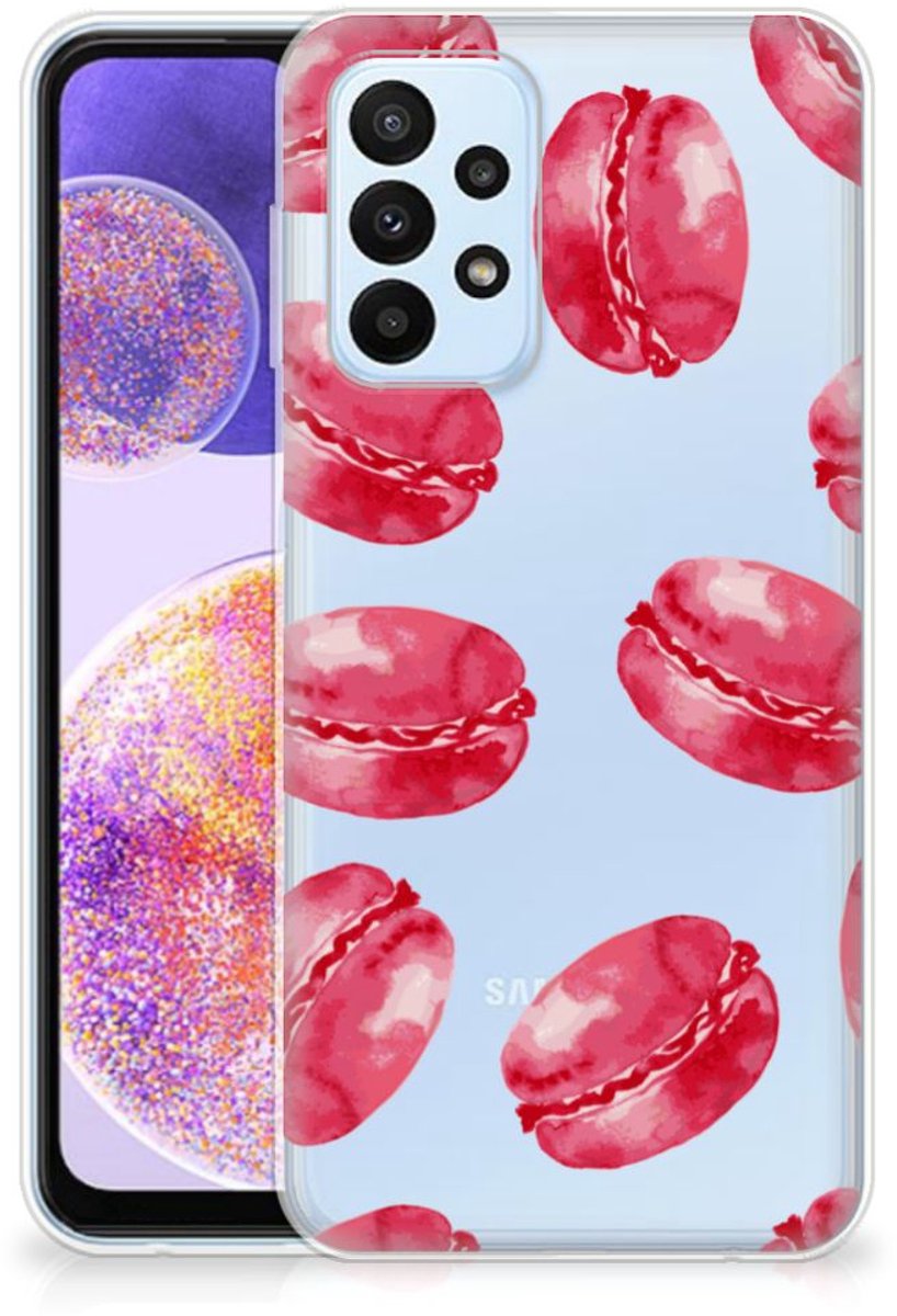 Samsung Galaxy A23 Siliconen Case Pink Macarons
