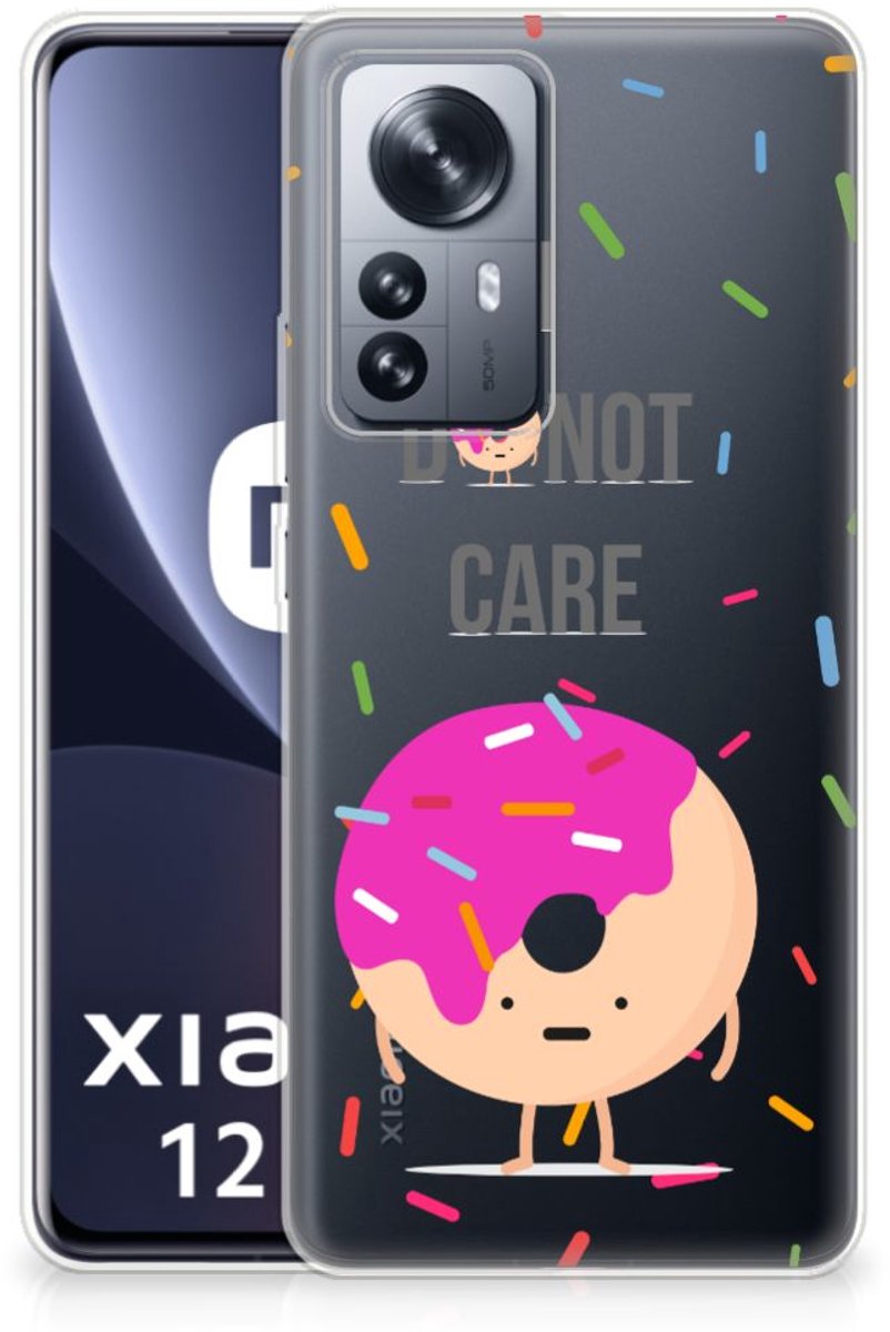 Xiaomi 12 Pro Siliconen Case Donut Roze