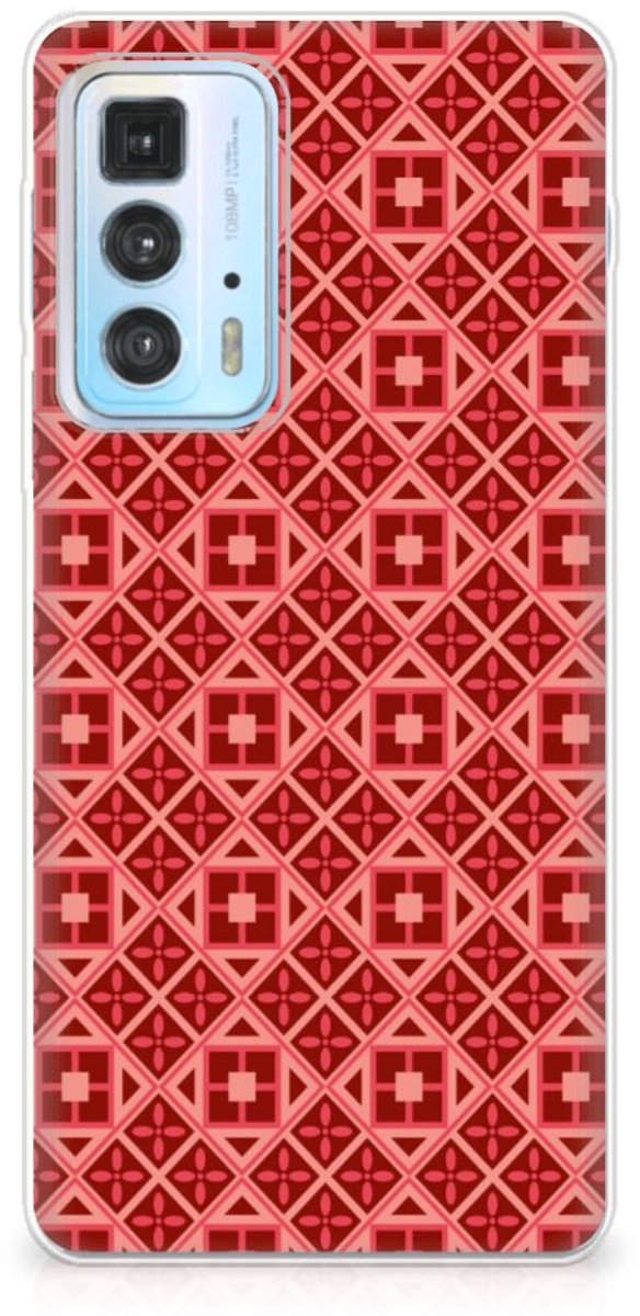 TPU Hoesje voor Motorola Edge 20 Pro TPU bumper Batik Rood
