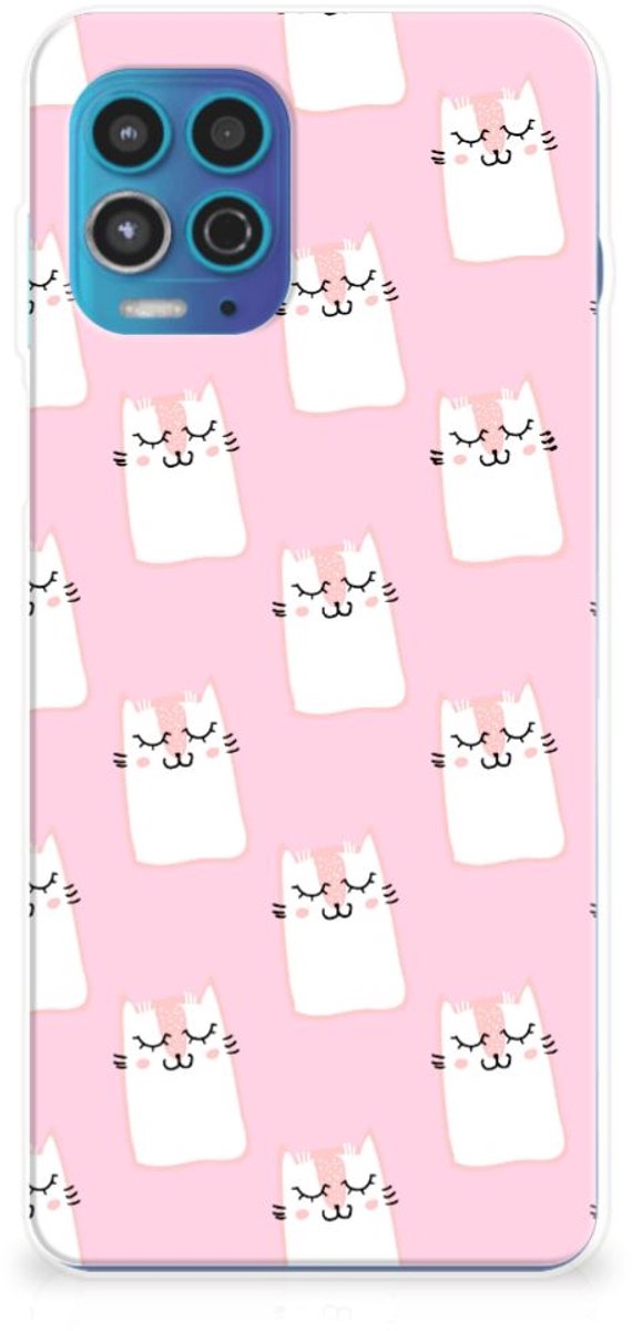 Motorola Moto G100 TPU Hoesje Sleeping Cats