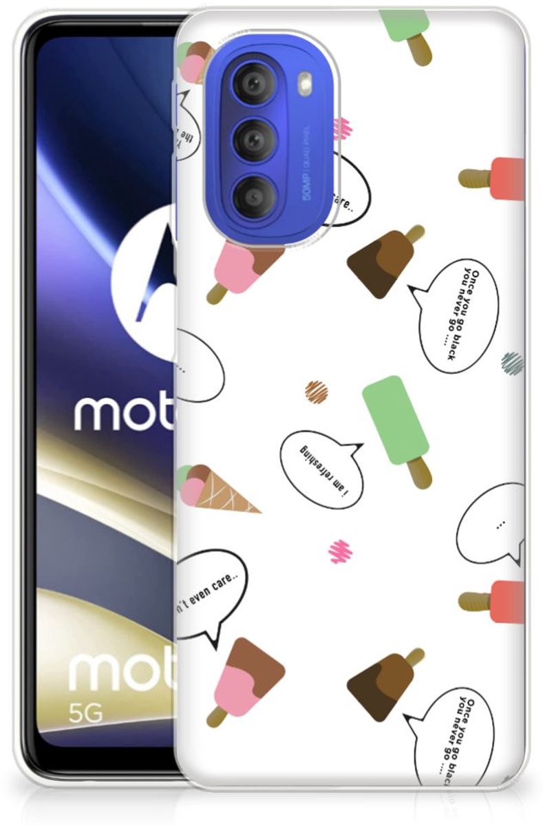 Motorola Moto G51 5G Siliconen Case IJsjes