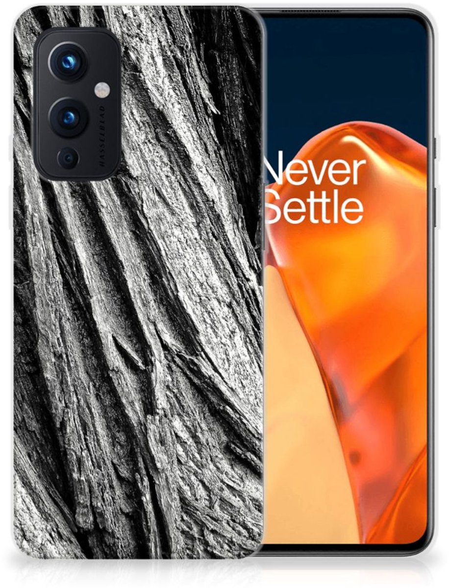 Bumper Hoesje OnePlus 9 Boomschors Grijs