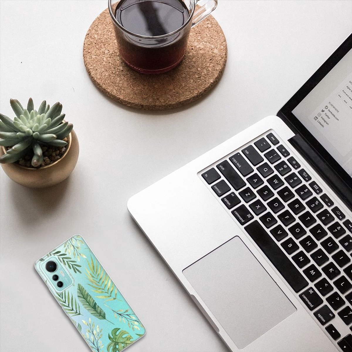 Xiaomi 12 Lite TPU Case Leaves
