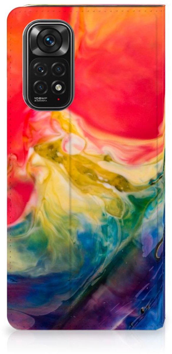 Standcase Hoesje voor Bookcase Xiaomi Redmi Note 11/11S Watercolor Dark