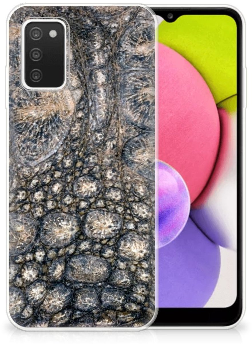 Samsung Galaxy A03S TPU Hoesje Krokodillenprint