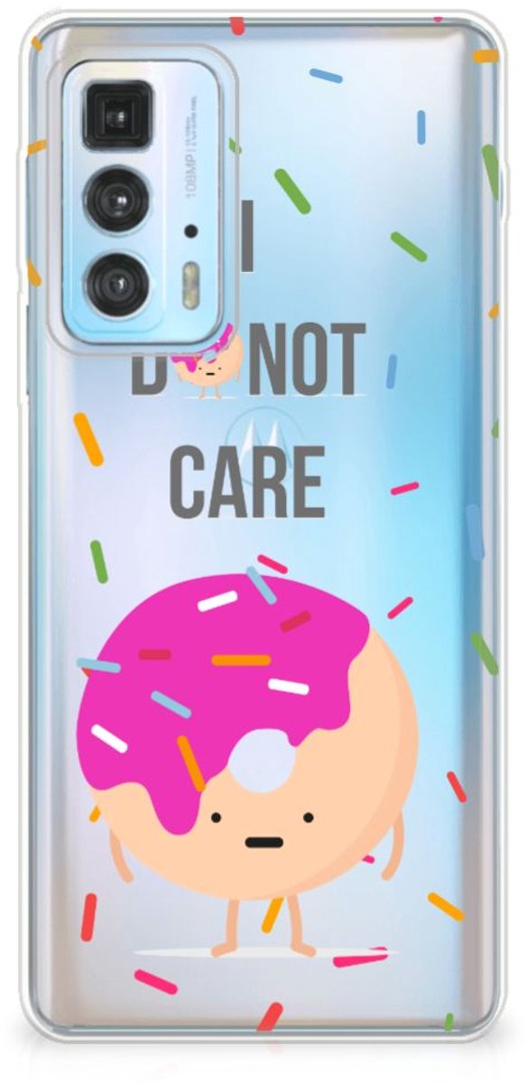 Motorola Edge 20 Pro Siliconen Case Donut Roze