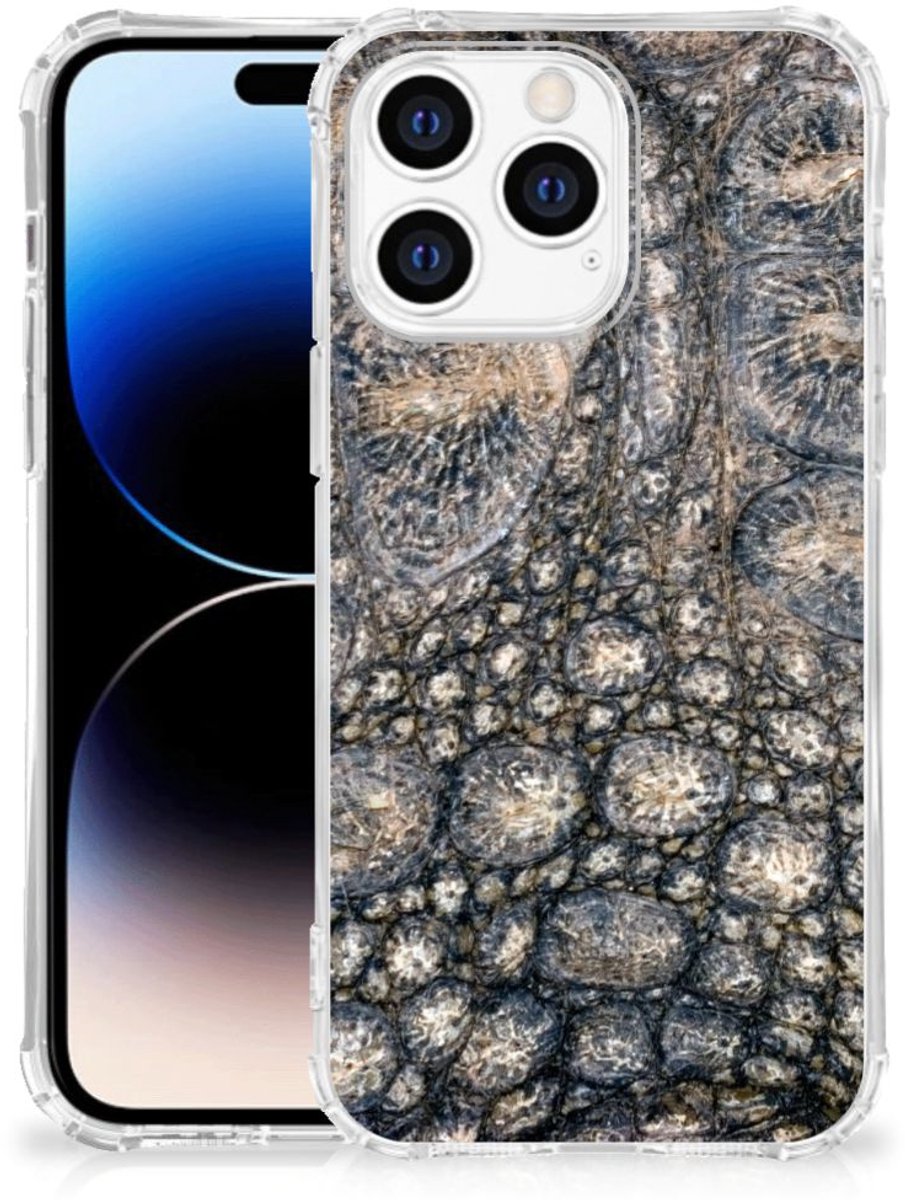 Apple iPhone 14 Pro Max Case Anti-shock Krokodillenprint