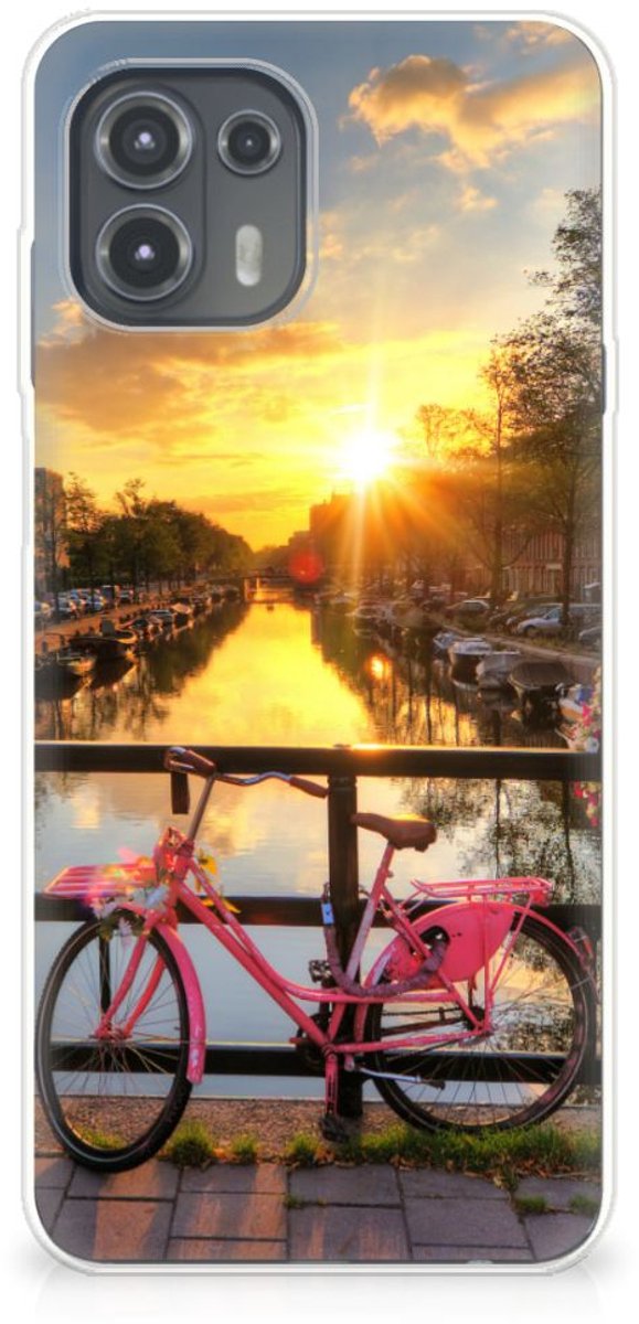Motorola Edge 20 Lite Siliconen Back Cover Amsterdamse Grachten