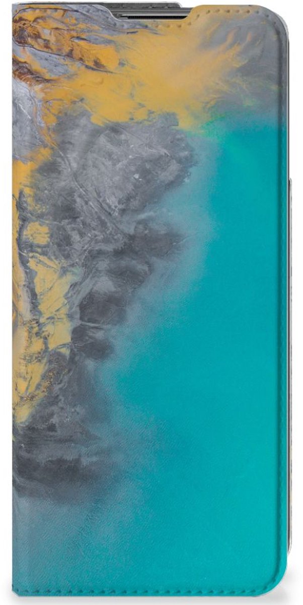 OnePlus Nord CE 2 5G Standcase Marble Blue Gold