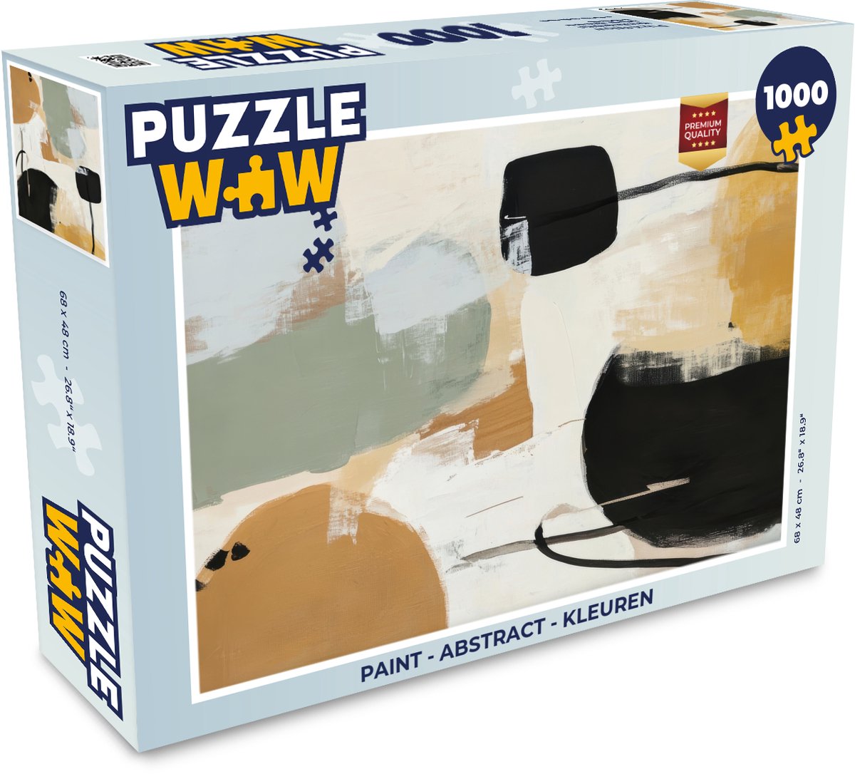 Puzzel Paint - Abstract - Kleuren - Legpuzzel - Puzzel 1000 stukjes volwassenen