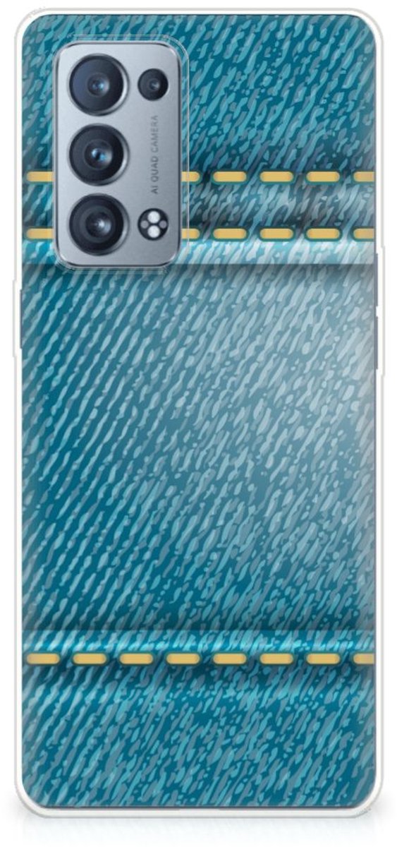 OPPO Reno 6 Pro Plus 5G Silicone Back Cover Jeans