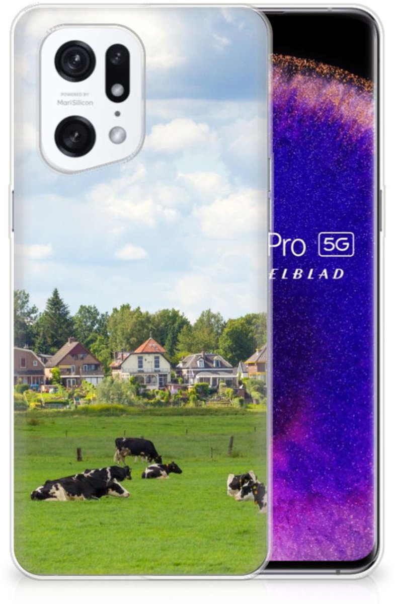 OPPO Find X5 Pro TPU Hoesje Koeien