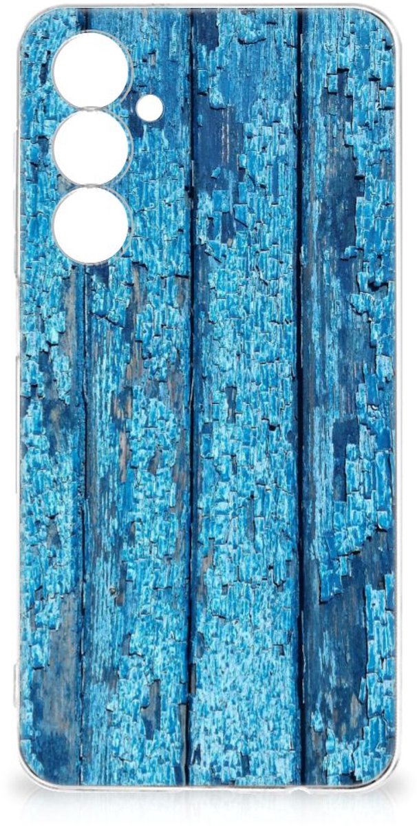 Samsung Galaxy A54 5G Bumper Hoesje Wood Blue