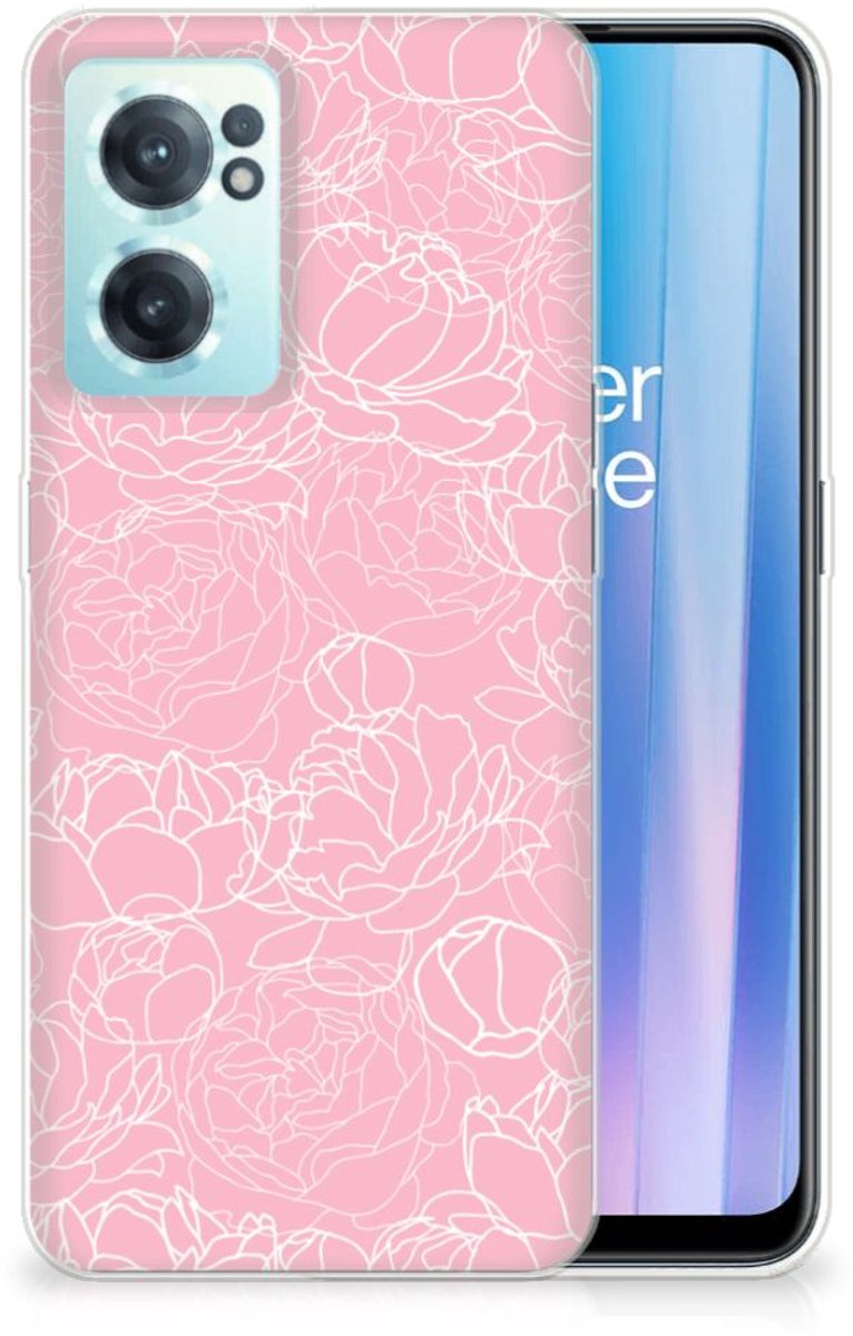 OnePlus Nord CE 2 5G TPU Case White Flowers