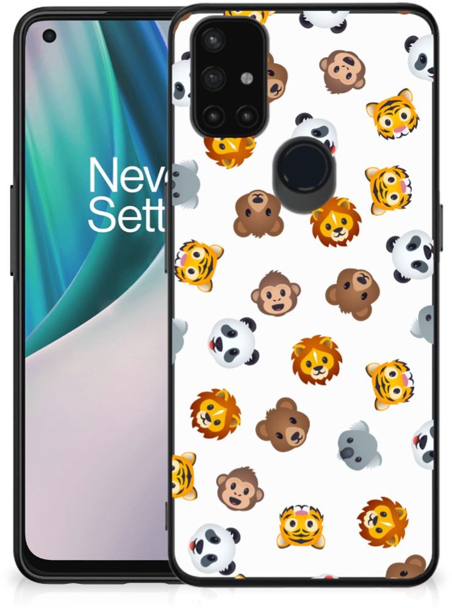 Back Case voor OnePlus Nord N10 5G Dieren Emojis