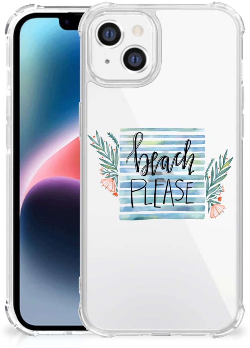 Apple iPhone 14 Plus Stevig Bumper Hoesje Boho Beach