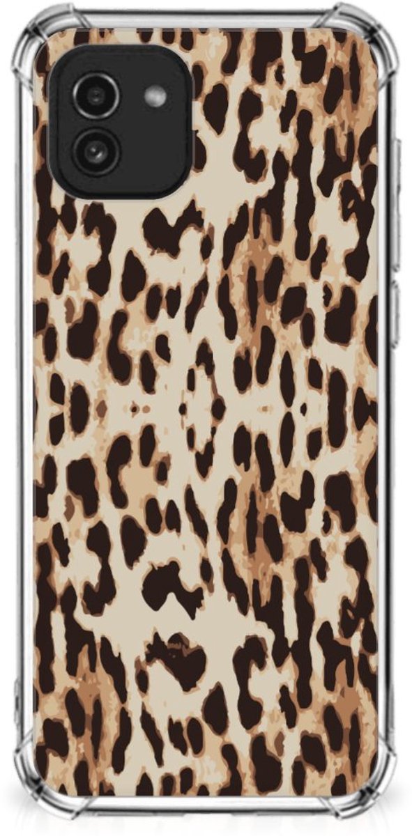 Samsung Galaxy A03 Case Anti-shock Leopard