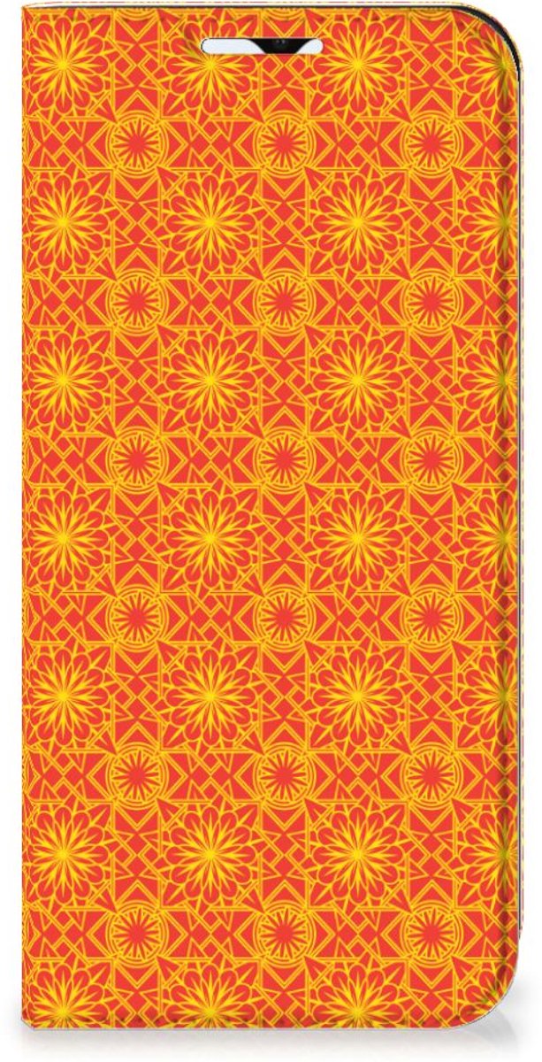 Samsung Galaxy A23 Hoesje met Magneet Batik Oranje