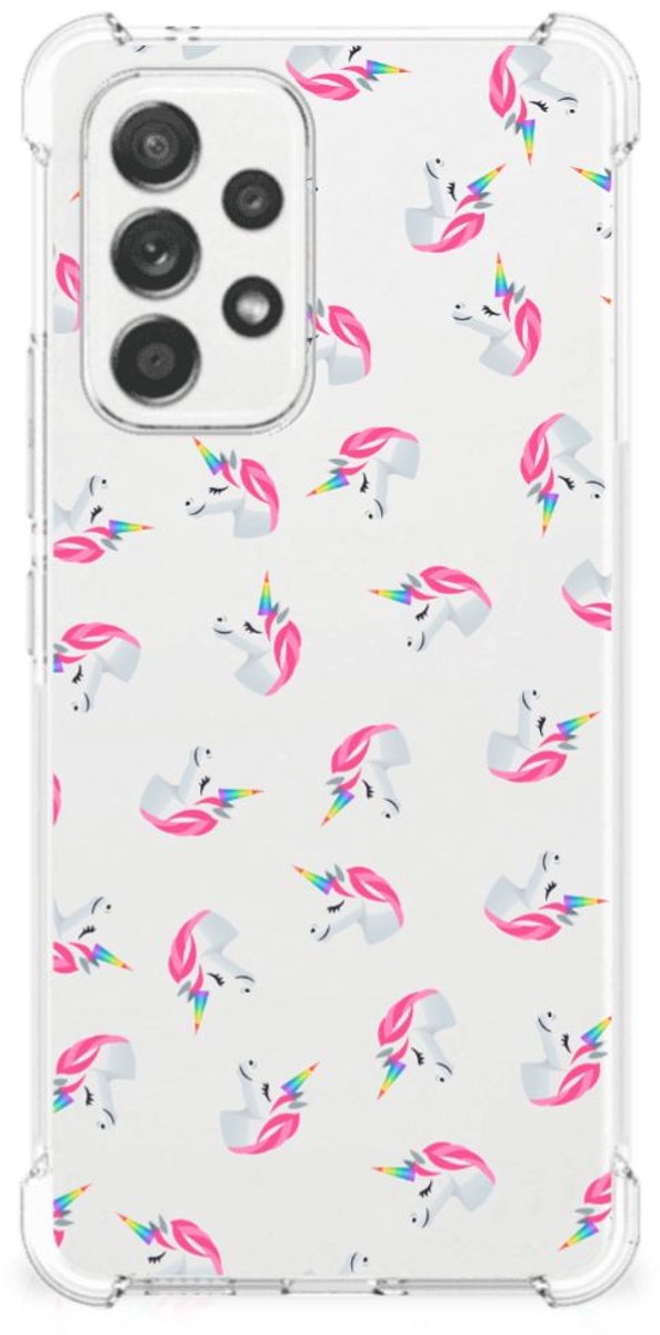 Doorzichtige Silicone Hoesje voor Samsung Galaxy A53 5G Unicorns