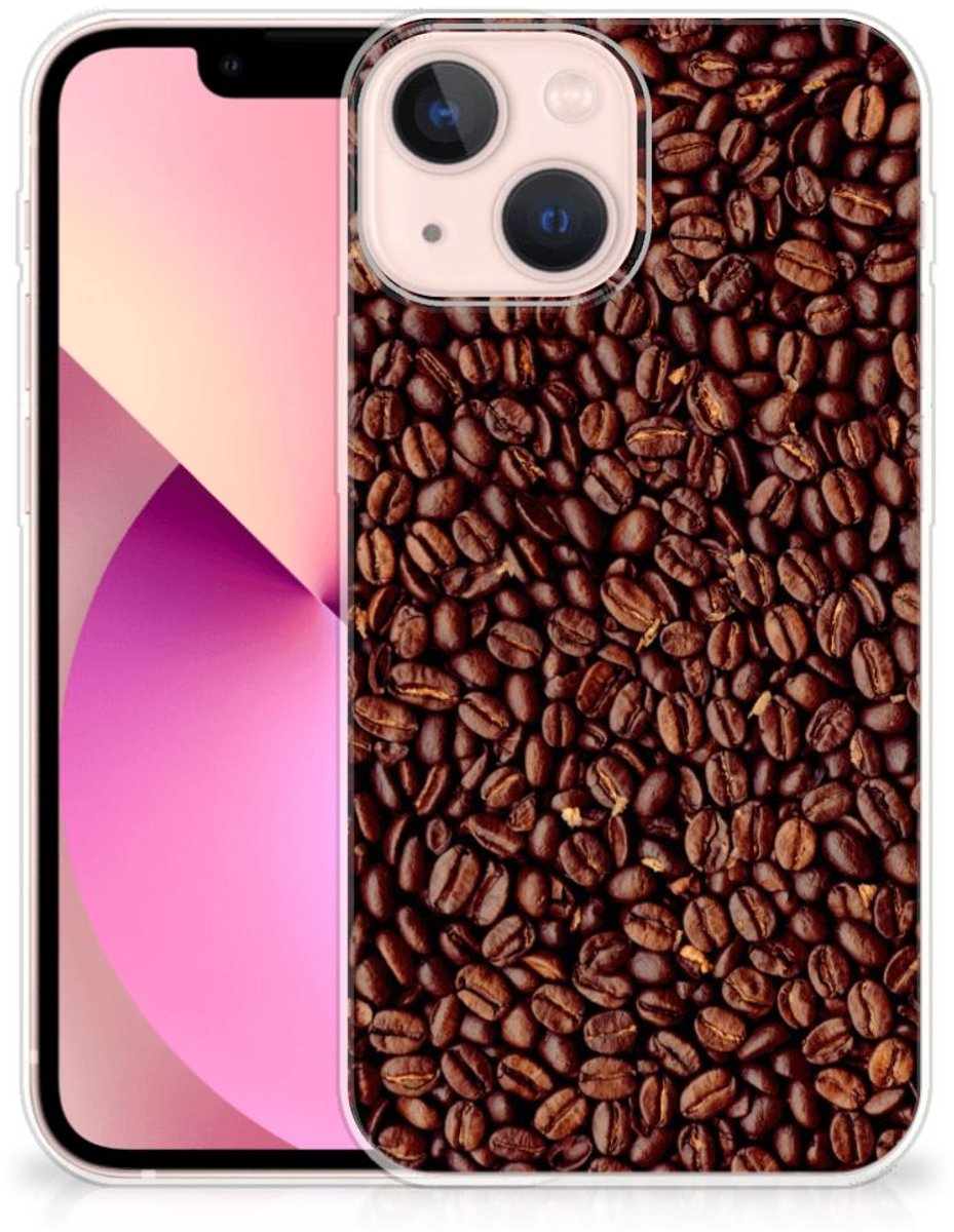 iPhone 13 mini Siliconen Case Koffiebonen