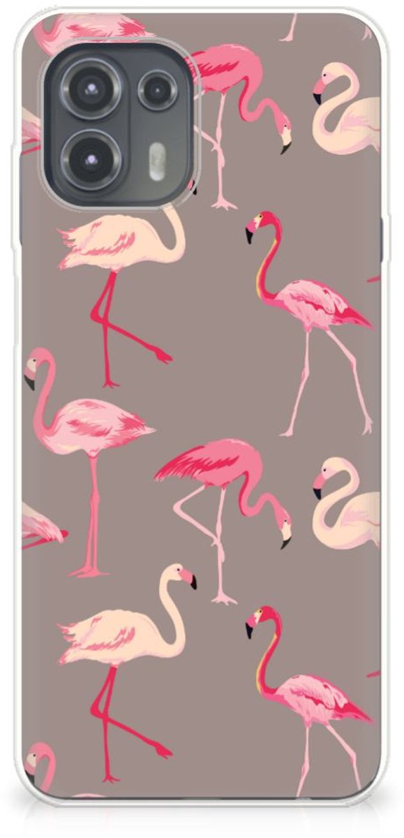 Motorola Edge 20 Lite TPU Hoesje Flamingo