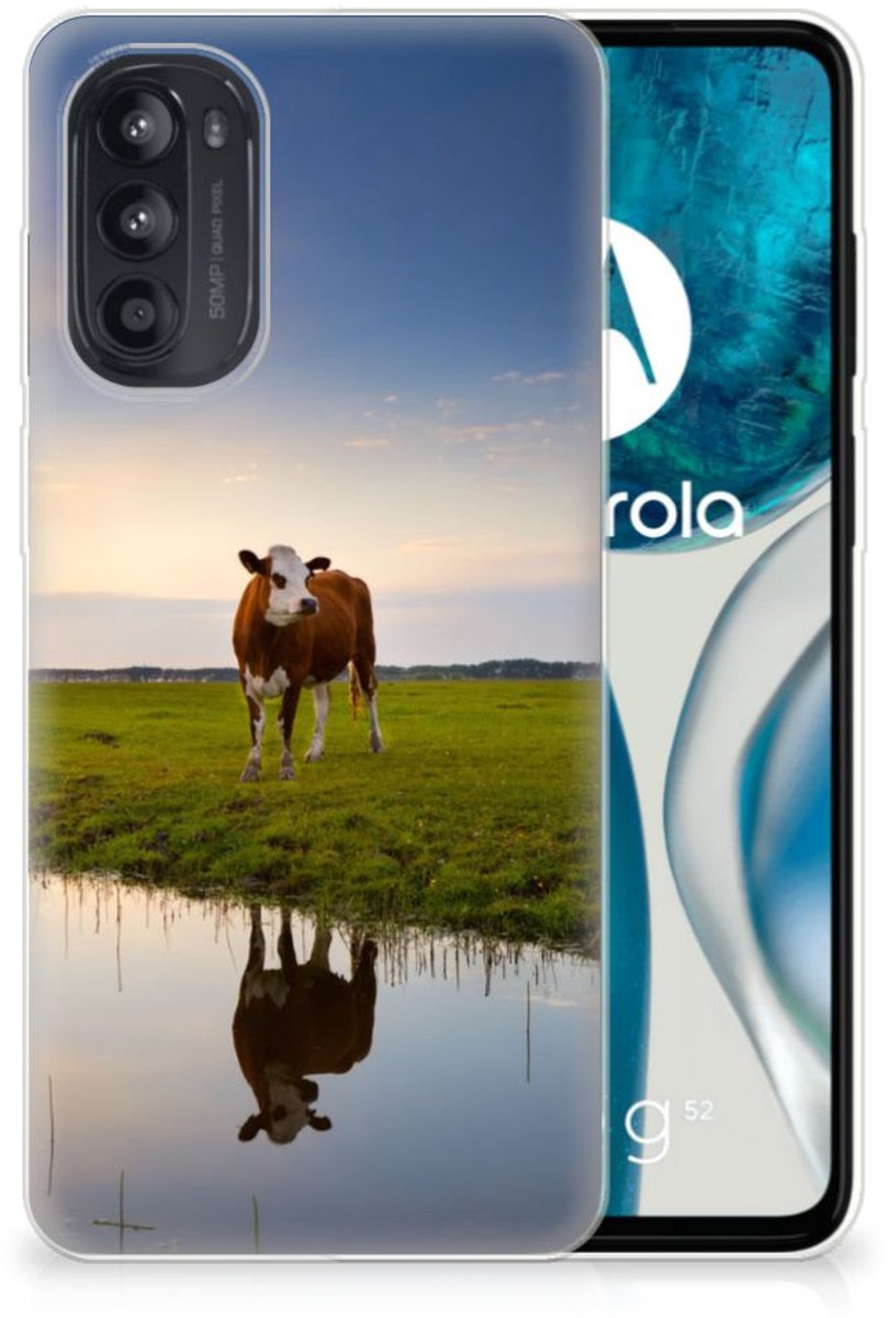 Motorola Moto G52/G82 TPU Hoesje Koe