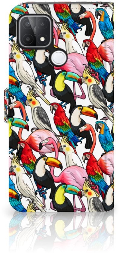 Etui portefeuille OPPO A15 Etui pour téléphone Oiseaux