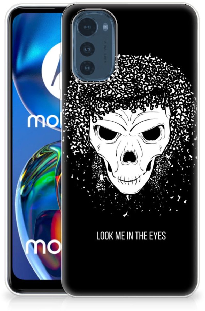 Silicone Back Case Motorola Moto E32/E32s Skull Hair