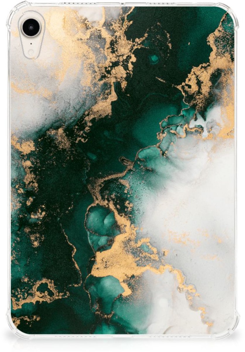 Tablet Back Cover voor Apple iPad mini 6 (2021) Marmer Groen
