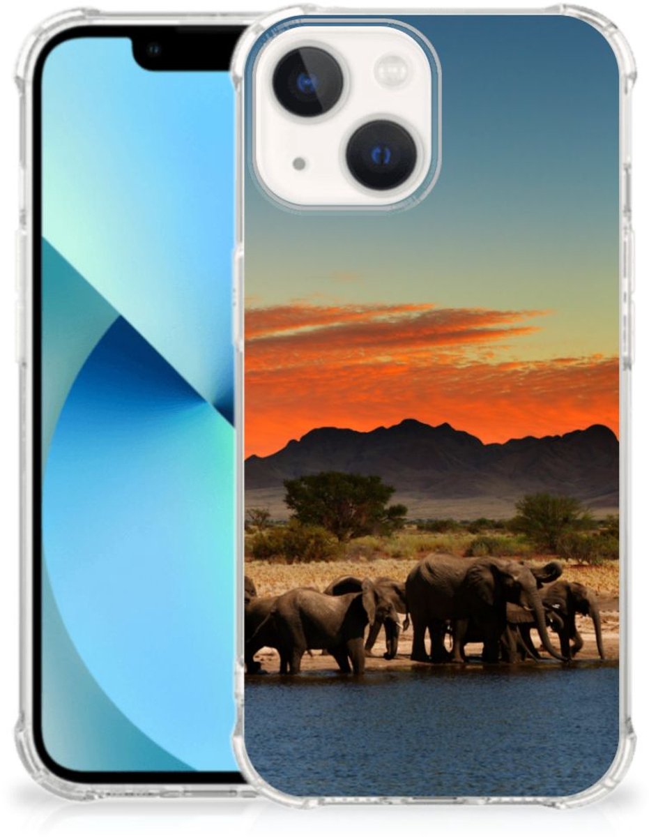 iPhone 13 mini Case Anti-shock Olifanten