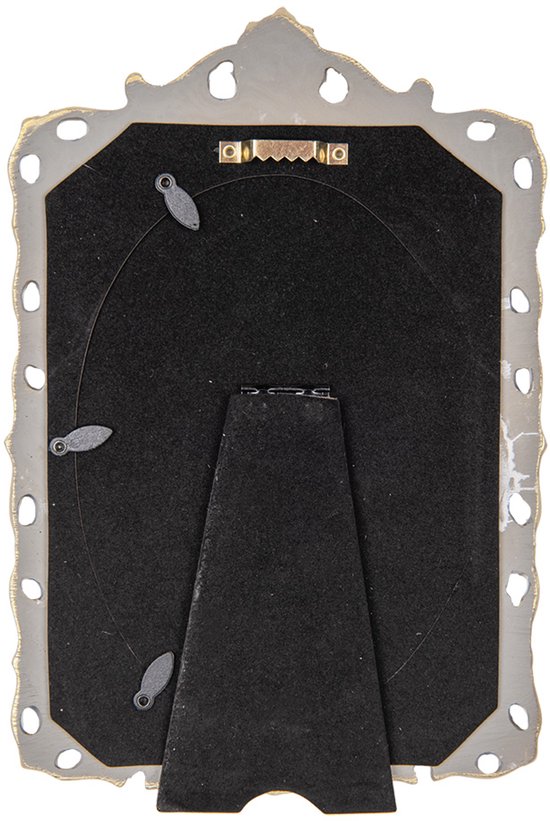 Clayre & Eef Cadre photo 13x18 cm Gris Couleur or Plastique Verre