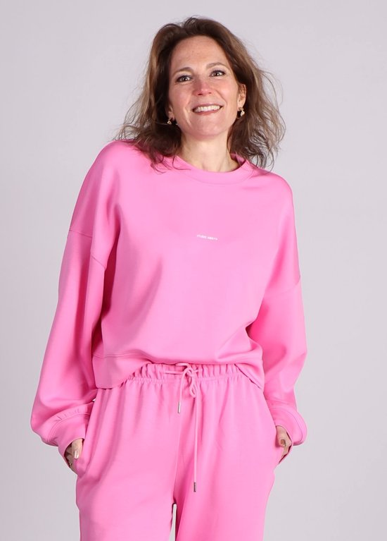 Foto: Studio amaya betty sweater roze met logo cropped