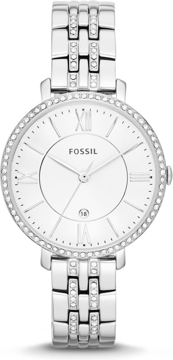 Fossil Jacqueline ES3545 Dameshorloge 36 mm - Zilverkleurig
