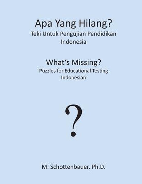 Apa Yang Hilang? Teki Untuk Pengujian Pendidikan - cover