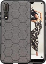Grijs Hexagon Hard Case voor Huawei P20 Pro