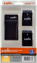 Jupio Kit: 2x Battery EN-EL14/EN-EL14A (D5600) 1100mAh + USB Dual Charger