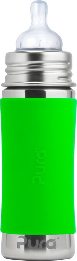Babyflesje - Pura speenfles - Plasticvrij - 325 ml - Groen