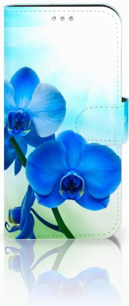 Samsung Galaxy S7 Hoesje Orchidee Blauw - Cadeau voor je Moeder