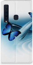 Geschikt voor Samsung Galaxy A9 (2018) Uniek Standcase Hoesje Vlinders